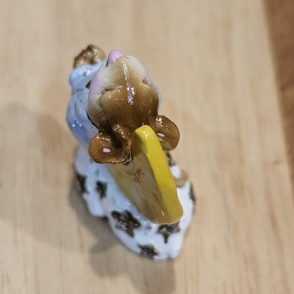 Wee Forest Folk M-210 Heavenly Slumber Retired Signed AP, No WFF Box 1995 Blue - Picture 9 of 13